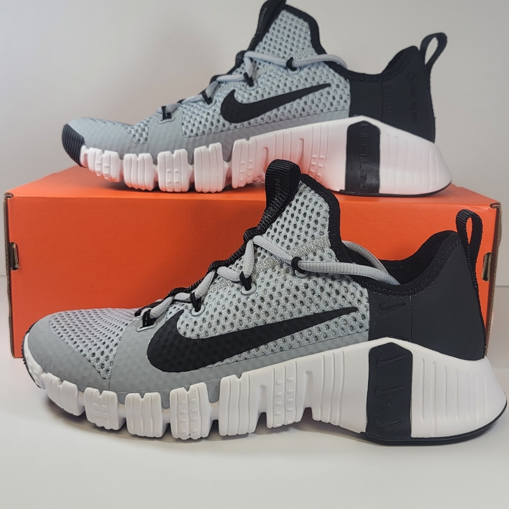 Nike Free Metcon 3 Wolf Grey Black White Training Shoes CJ0861-090 Mens Sizes